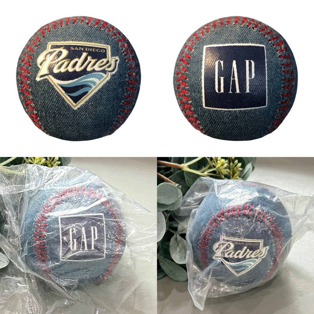 Padres GAP Denim Promotional Souvenir Collectible Baseball NEW‎